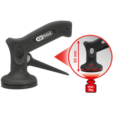 KS Tools Einhand-Mini-Saugheber, 8kg, Ø 70mm