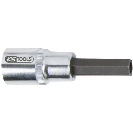 KS Tools Einspritzdüsen-Innensechskant-Stecknuss mit Bohrung 10 mm, Ø7 mm