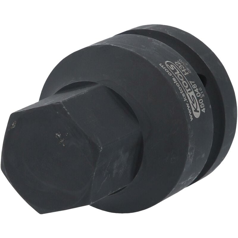 Kstools - 1' Douilles à chocs 6 pans, courtes, 32 mm