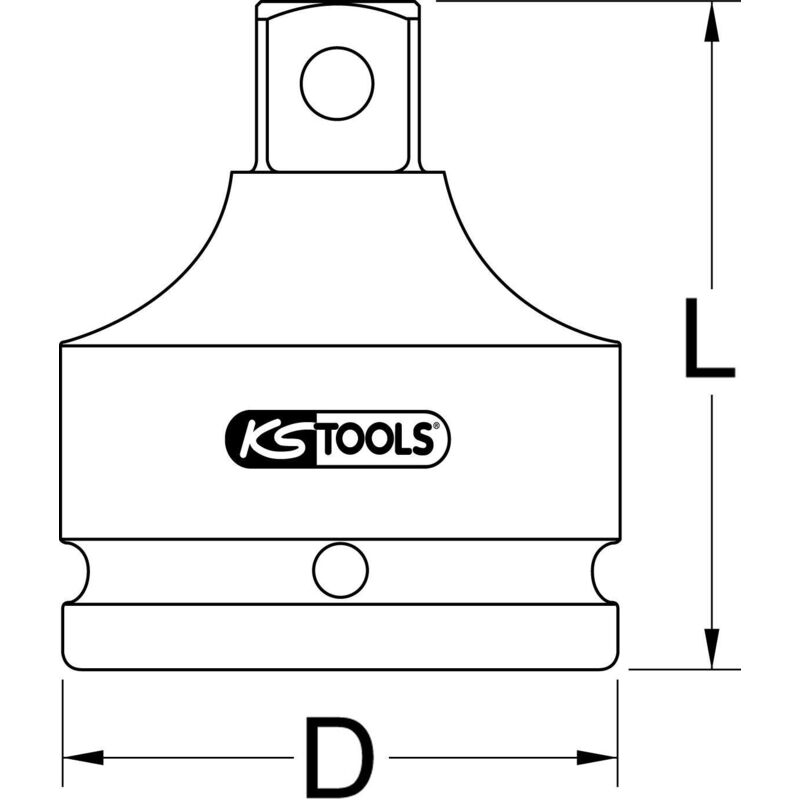 

Kstools - KS TOOLS 1/2' Llave de vaso de impacto con punta para tornillos con encastre hexagonal, corta, 12 mm