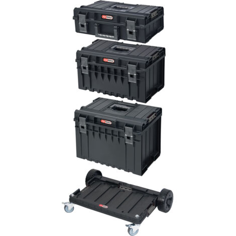 KS Tools - Ensemble de caisses SCM avec chariot de transport, 4 pièces - 850.0377
