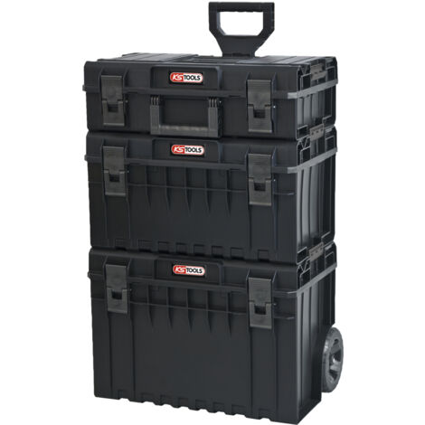 KS Tools - Ensemble de caisses SCM avec trolley, 3 pièces - 850.0380
