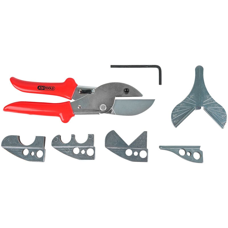 Kstools - Cisaille et jeu de mors pour tuyaux et tubes plastiques, 8 pcs