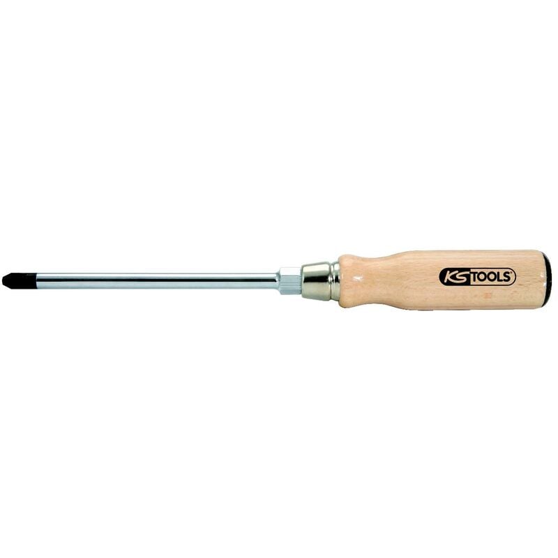 

KS TOOLS ERGOTORQUE WOOD Destornillador con mango de madera, PZ 3