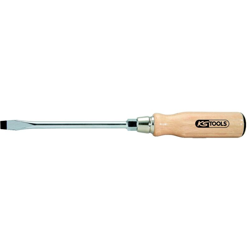 

KS TOOLS ERGOTORQUE WOOD Destornillador con mango de madera, ranurado, 5,5mm