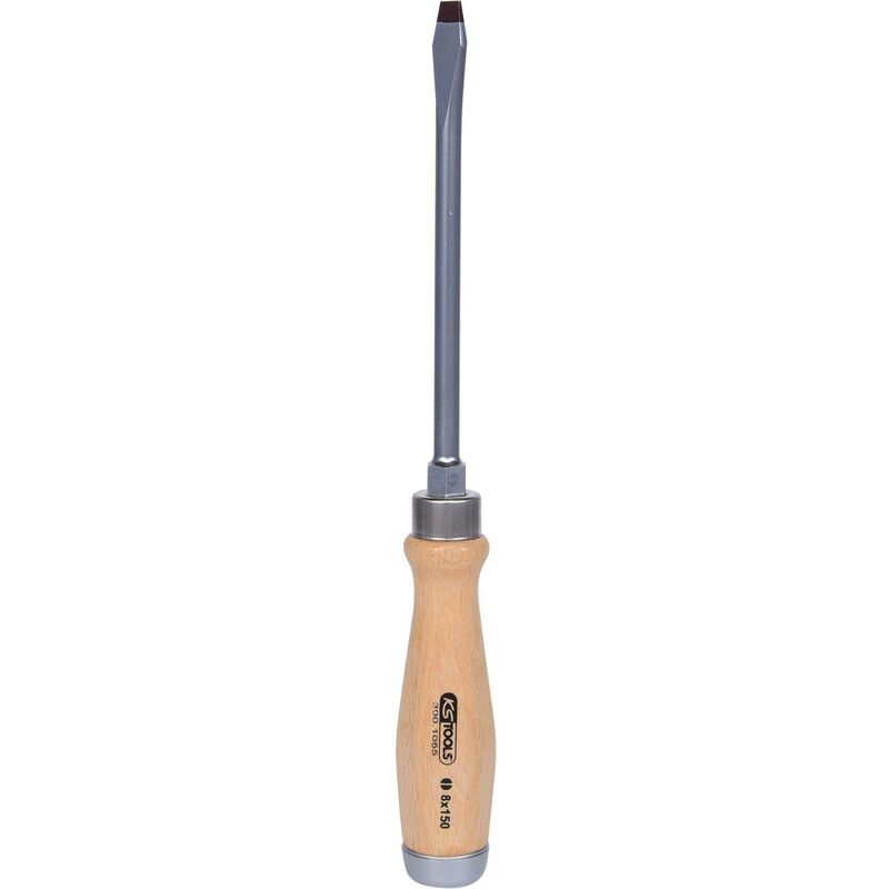 

Kstools - KS TOOLS ERGOTORQUE WOODmax Destornillador con mango de madera, ranurado, 8x150mm