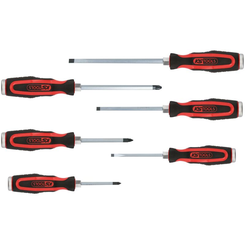 

KS TOOLS Juego de destornilladores de impacto ERGOTORQUEmax, 6 pzs