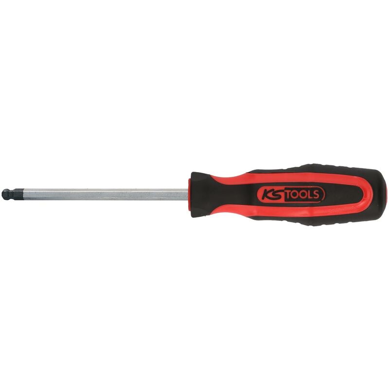

KS TOOLS ERGOTORQUEplus Destornillador con cabeza de bola 8,0, corto