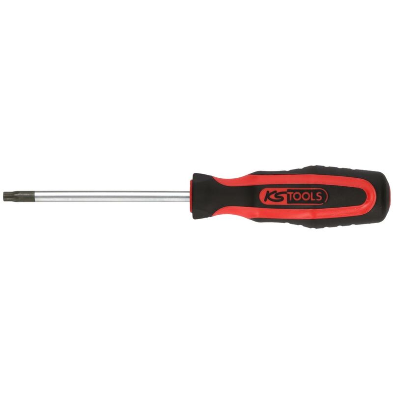 

KS TOOLS ERGOTORQUEplus Destornillador Torx T27, corto, con taladro