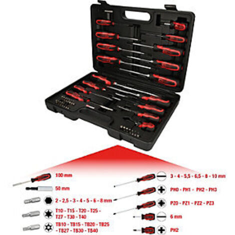 KS Tools ERGOTORQUEplus Set de destornilladores 39 piezas multi