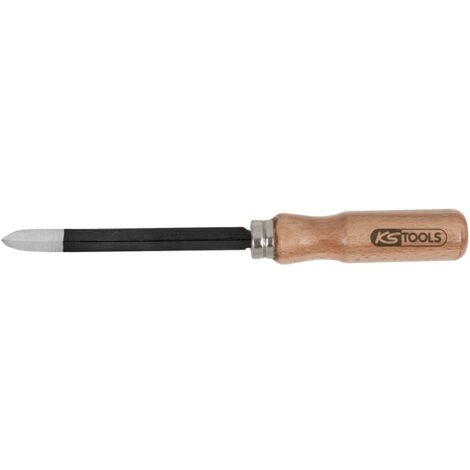 KS Tools Feinmechanik-Dreikant-Vollschaber, 160mm - 150.3257