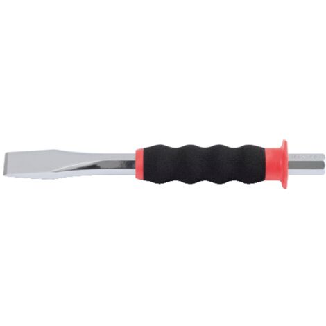 KS Tools Flachmeißel mit Handschutzgriff, 8-kant, 20 mm