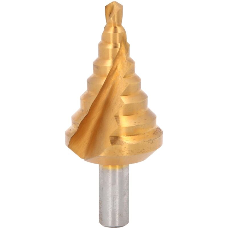 Fresa a gradini in HSS-TiN,Ø6-32mm, 8 livelli
