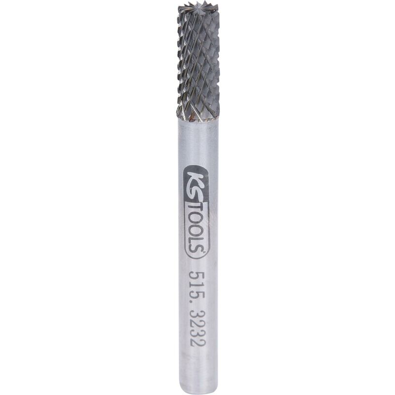 

KS TOOLS Fresa con vástago HM cilíndrica de forma A con dentado frontal, 6 mm