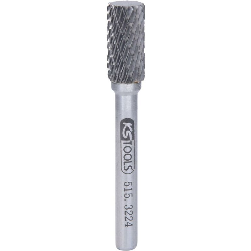 

KS TOOLS Fresa con vástago HM cilíndrica de forma A sin dentado frontal, 10 mm