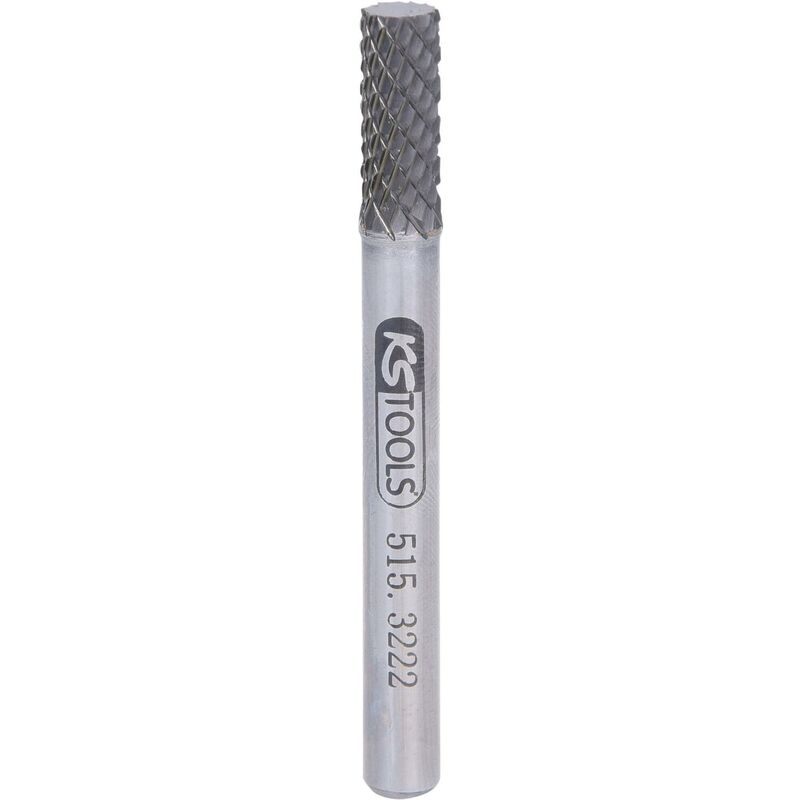 

KS TOOLS Fresa con vástago HM cilíndrica de forma A sin dentado frontal, 6 mm