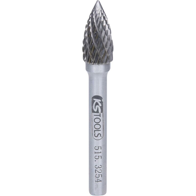 

KS TOOLS Fresa con vástago HM de ojiva con punta forma G, 10 mm