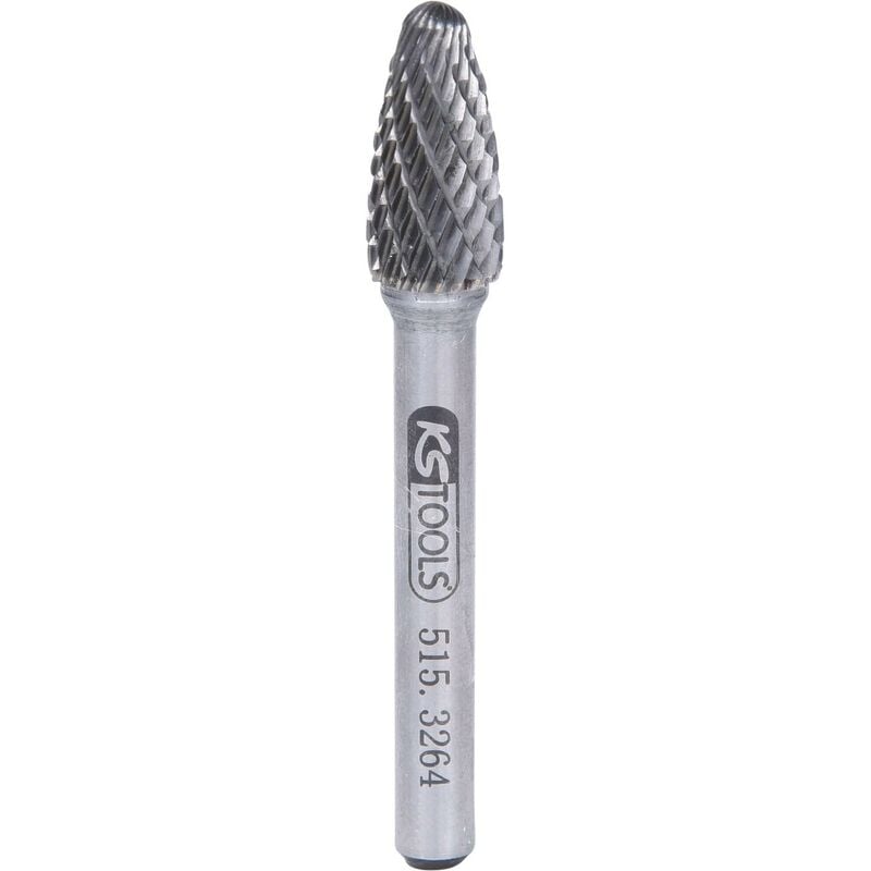 

KS TOOLS Fresa con vástago HM de llama forma F, 10 mm
