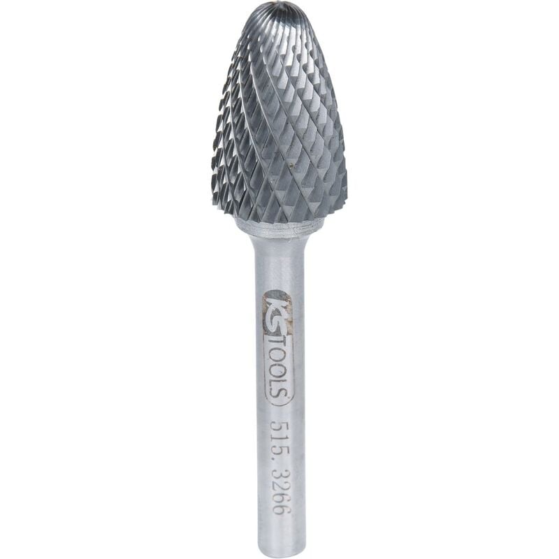

KS TOOLS Fresa con vástago HM de llama forma F, 16 mm