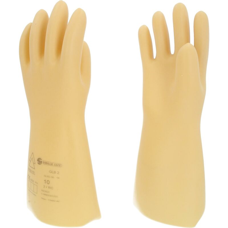 Kstools - Gant de protection pour électricien à isolation protectrice, taille 10, classe 2, blanc