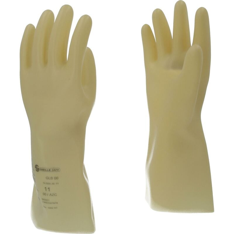 Kstools - Gant de protection pour électricien à isolation protectrice, taille 11, classe 00, blanc