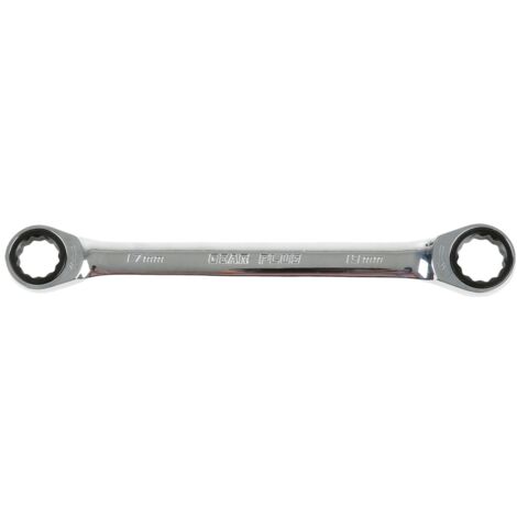 KS Tools GEARplus Doppel-Ratschenringschlüssel, 17x19 mm