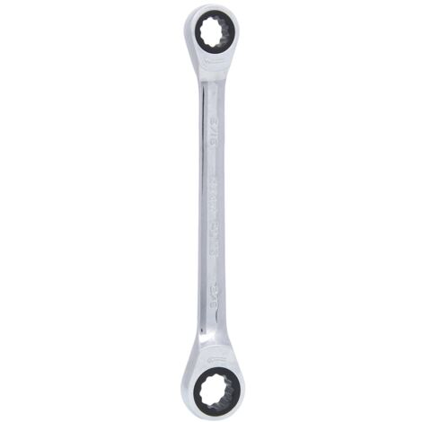 KS Tools GEARplus Doppel-Ratschenringschlüssel, 17x19 mm