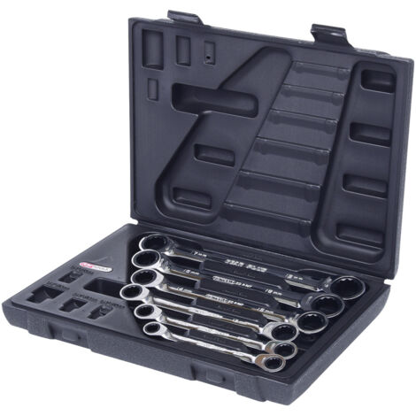 KS TOOLS GEARplus Doppel-Ratschenringschlüssel-Satz, 6-tlg Koffer ( 503.4556 )