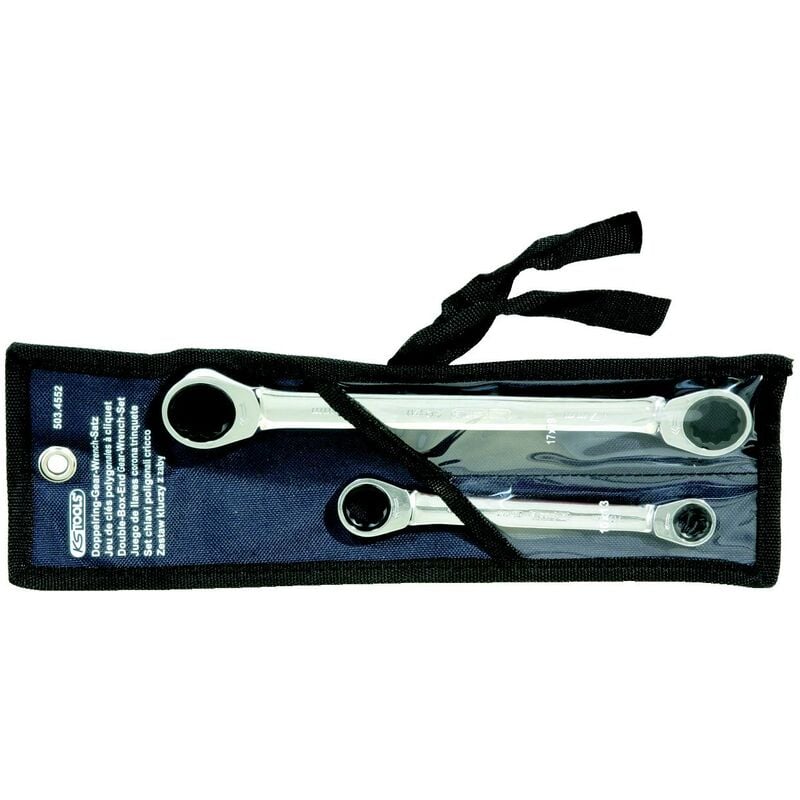 

Kstools - KS TOOLS Juego de llaves de estrella dobles de carraca GEARplus, 2 pzs