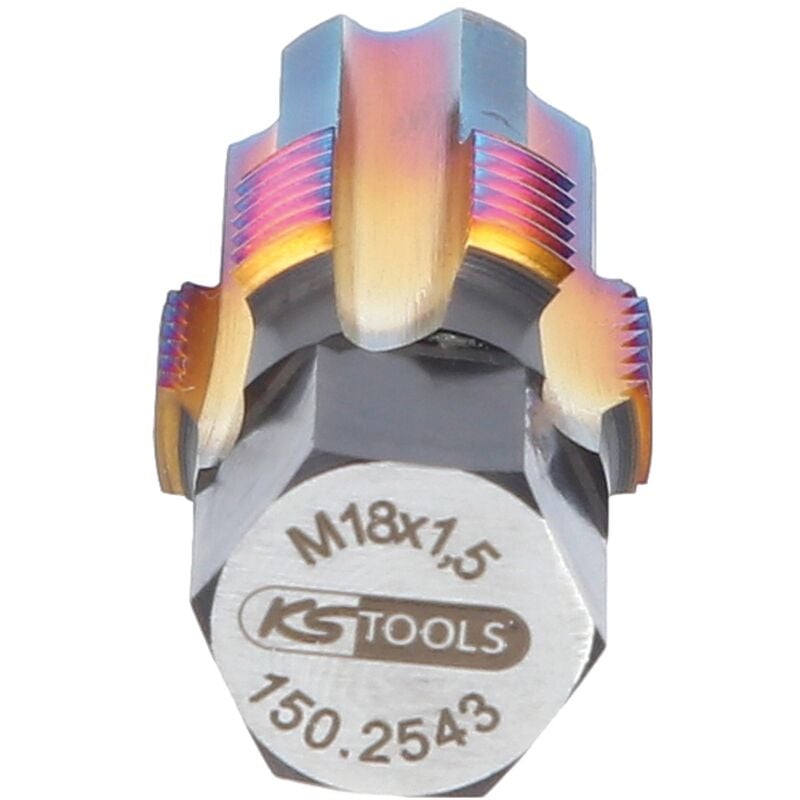 Image of Ks Tools Gewindeschneider mit Führungsbolzen für Lambdasonden, M18x1,5