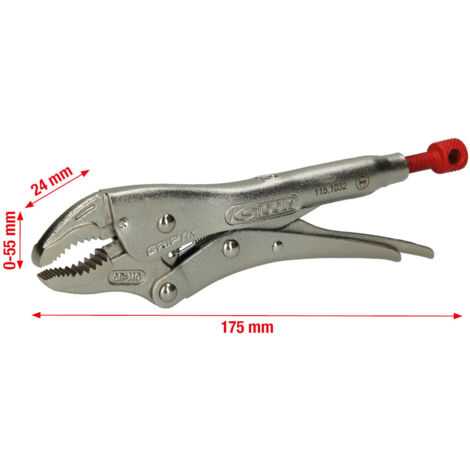 KS Tools Gripzange, 55 mm, 175 mm