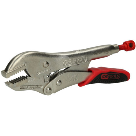 KS Tools Gripzange mit Easy-Release, gerade Backen,40mm,L=175mm