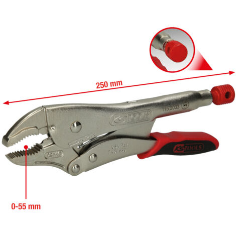 KS Tools Gripzange mit Easy-Release,55mm,L=225mm - 115.2033