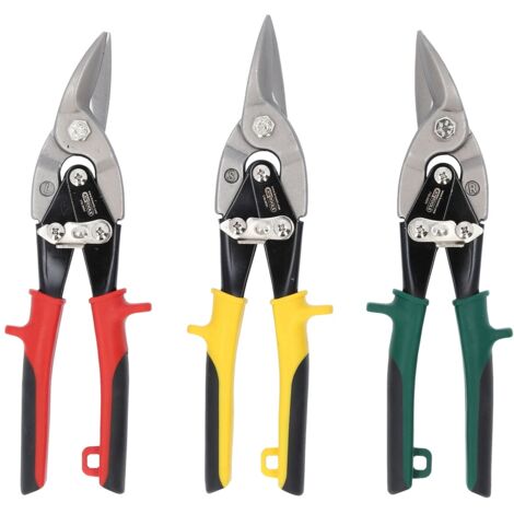 KS Tools Hebel-Blechdurchgangsscheren-Satz, 3-tlg