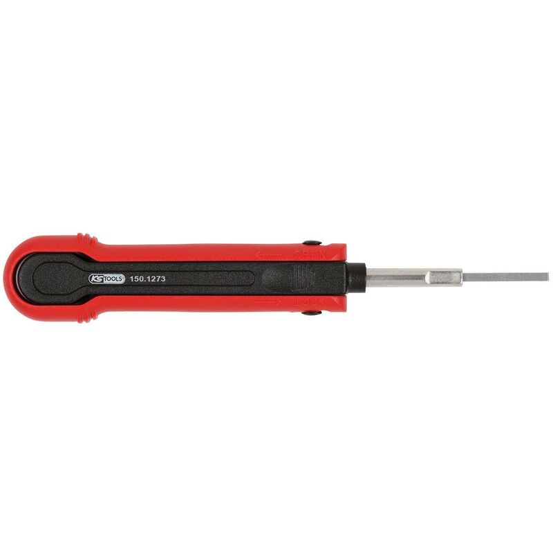 

KS TOOLS Herramienta de desbloqueo para terminales planos/terminales de cuchilla de 5,8 mm (AMP Tyco ST)