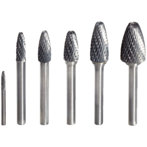 KS Tools HM Rundbogen-Frässtift Form F, 6mm