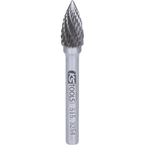 KS Tools HM Spitzbogen-Frässtift Form G, 10mm - 515.3254