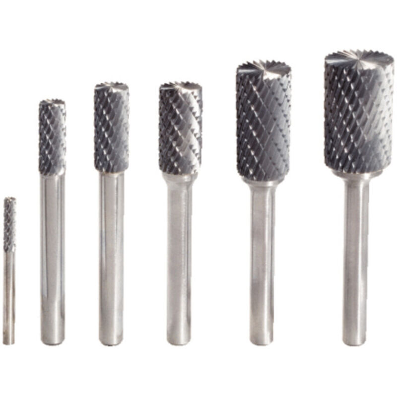 Hm Zylinder-Frässtift Form a mit Stirnverzahnung, 6mm