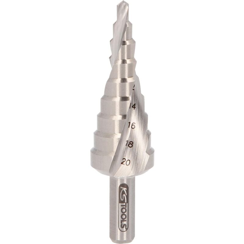 Fresa a gradini in HSS Co 6,Ø4-20mm, 9 livelli