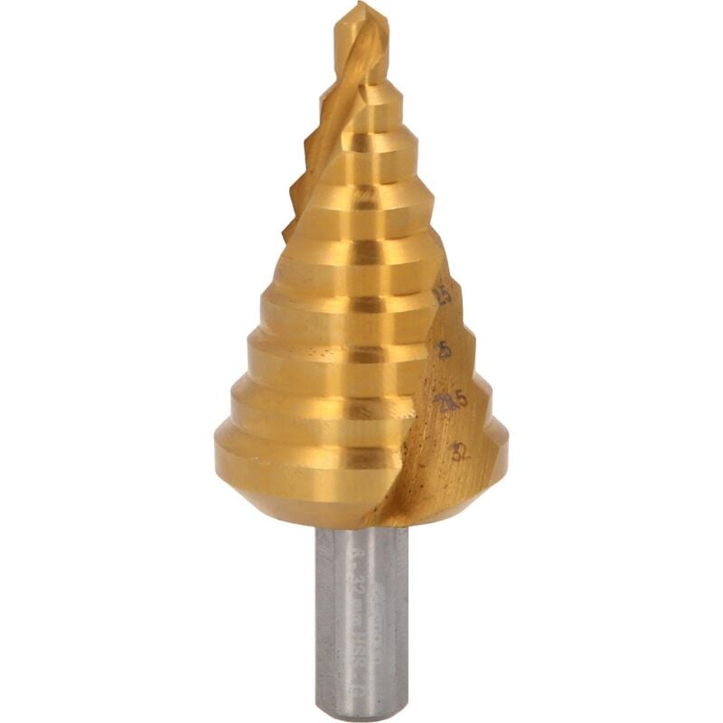 Kstools - Forets étagés HSS-TiN,Ø 6-32mm, 9 etages