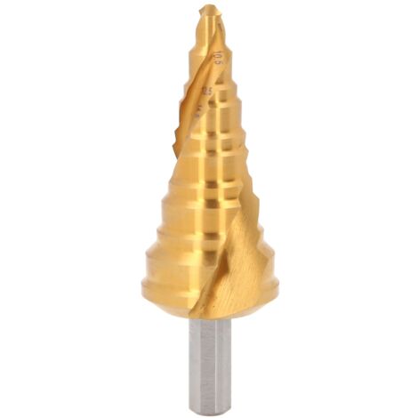 KS Tools HSS-TiN Stufenbohrer,Ø 7-32,5 mm, 11 Stufen