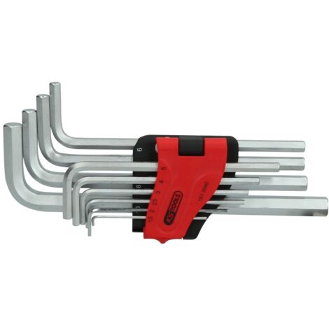 KS Tools Innensechskant-Winkelstiftschlüssel-Satz, lang, 10-tlg.