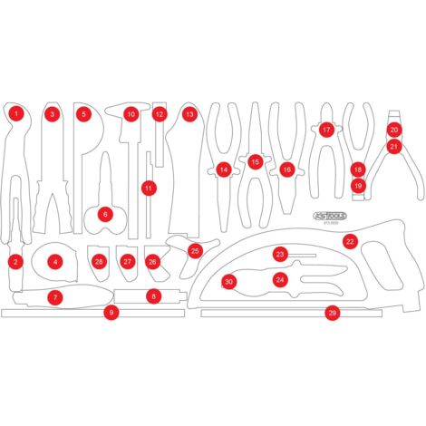 KS TOOLS Insert en mousse pour le 813.0030 ( 813.0030-97 )