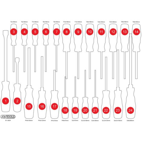 KS TOOLS Insert en mousse vide pour 811.0024 ( 811.0024-97 )
