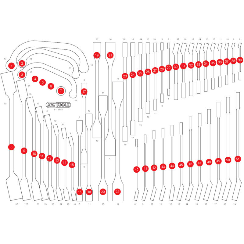 Kstools - Insert en mousse vide pour 811.0051