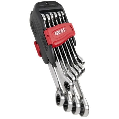 KS Tools - Jeu 10 clés mixtes cliquet à réversible - 503.4620