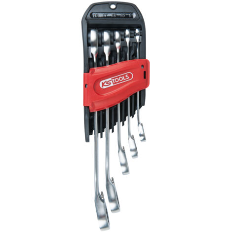 KS Tools - Jeu clés mixtes à cliquet reversible 5 pcs - 503.4661