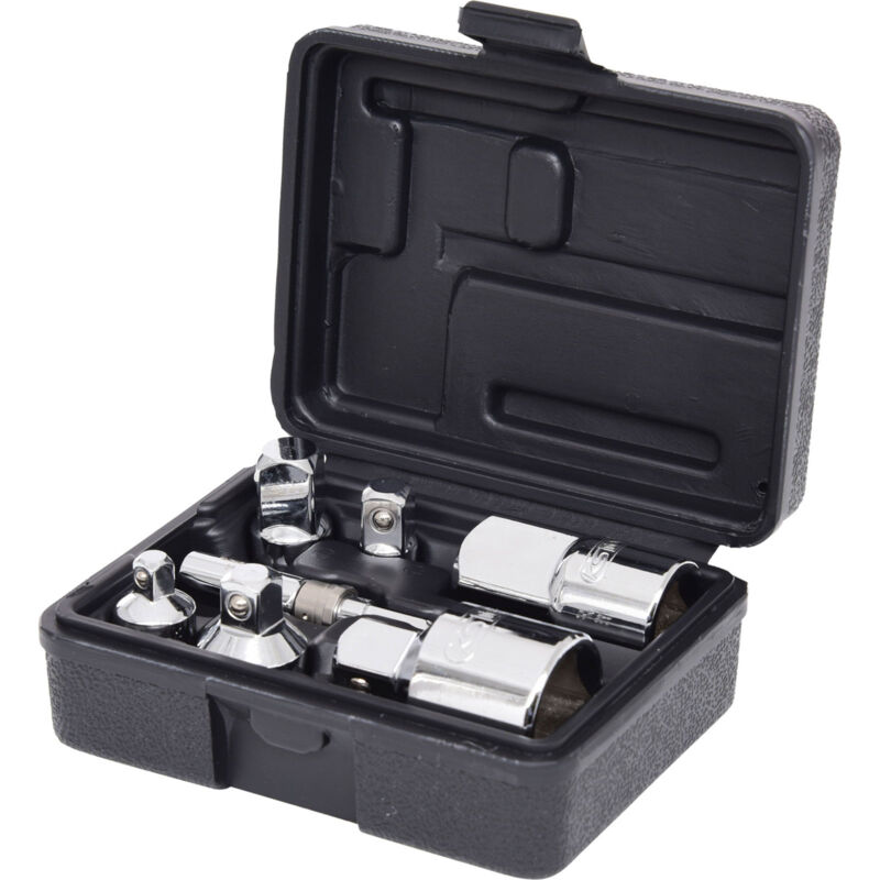 Ks tools Jeu d'adaptateurs grossissants et réducteurs 1/4'+3/8'+1/2'+3/4' CHROMEplus 7 pces - 918.0707
