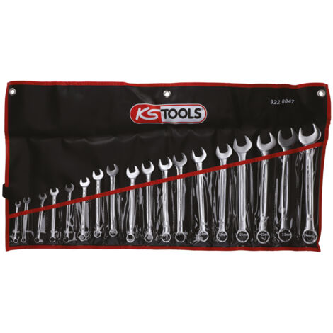 KS Tools - Jeu de 18 clés mixtes métriques - en boîte - 922.0047