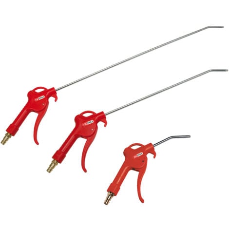 KSTOOLS KS Tools - Jeu de 3 soufflettes avec buse 100 mm - 330 mm - 510 mm - Raccord 1/4'' - 515.1921